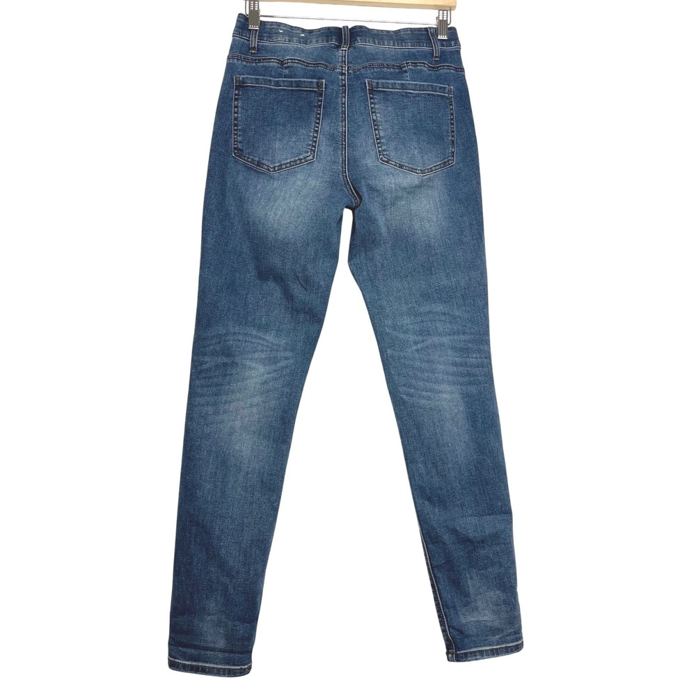 WHBM Womens Jeans Size‎ 8R Blue Wash Slim Fit High Rise Denim Pants